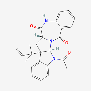 Chemical structure of Acetylaszonalenin