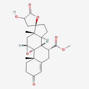 Chemical structure of 21-Hydroxyeplerenone