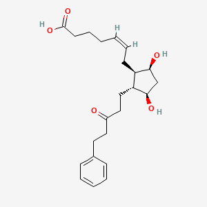 Chemical structure of 15-Keto Latanoprost Acid