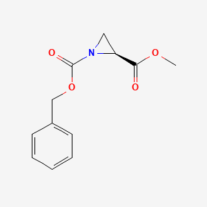 Chemical structure of Methyl (S)-(-)-N-Z-Aziridine-2-carboxylate