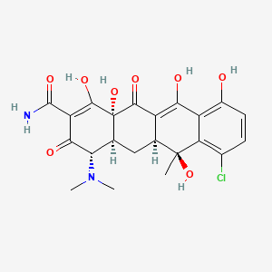 Chemical structure of Chlortetracycline