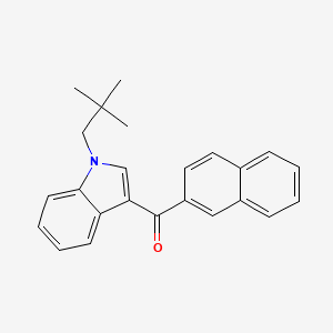 Chemical structure of JWH 018 2'-naphthyl-N-(2,2-dimethylpropyl) isomer