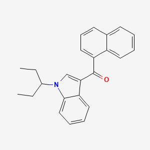 Chemical structure of JWH 018 N-(1-ethylpropyl) isomer