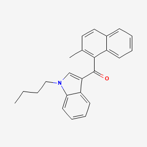 Chemical structure of JWH 073 2-methylnaphthyl analog