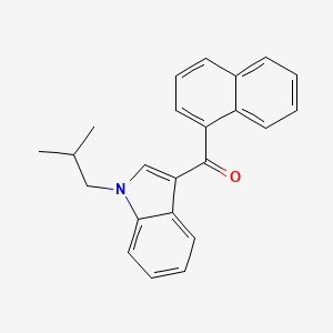 Chemical structure of JWH 073 N-(2-methylpropyl) isomer