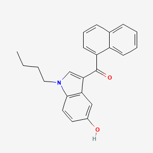 Chemical structure of JWH 073 5-hydroxyindole metabolite
