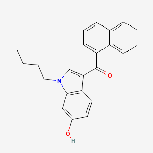 Chemical structure of JWH 073 6-hydroxyindole metabolite