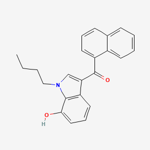 Chemical structure of JWH 073 7-hydroxyindole metabolite