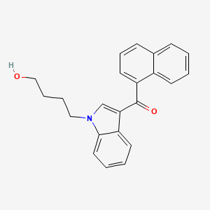 Chemical structure of JWH 073 N-(4-hydroxybutyl) metabolite