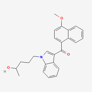 Chemical structure of JWH 081 N-(4-hydroxypentyl) metabolite
