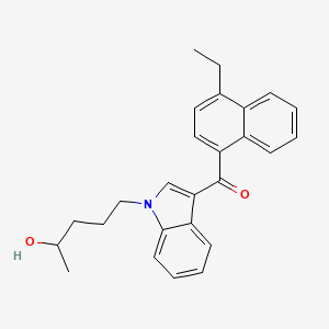Chemical structure of JWH 210 N-(4-hydroxypentyl) metabolite