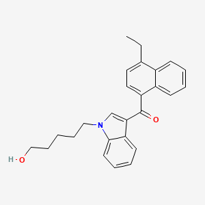 Chemical structure of JWH 210 N-(5-hydroxypentyl) metabolite