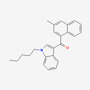 Chemical structure of JWH 122 3-methylnaphthyl isomer