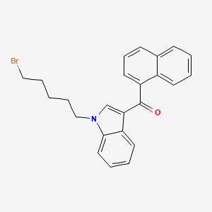 Chemical structure of JWH 018 N-(5-bromopentyl) analog