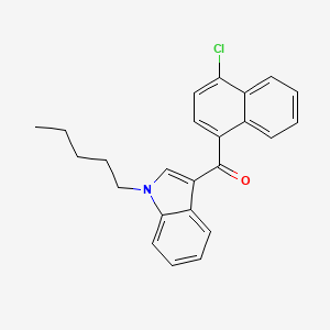 Chemical structure of AM2201 N-(3-chloropentyl) isomer