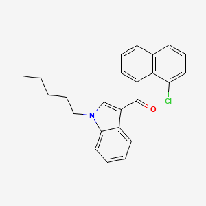 Chemical structure of JWH 398 8-chloronaphthyl isomer