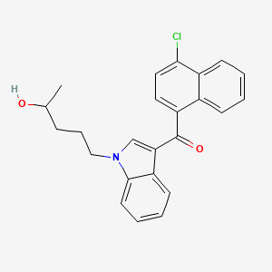 Chemical structure of JWH 398 N-(4-hydroxypentyl) metabolite