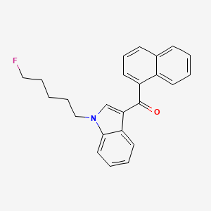 Chemical structure of AM2201 N-(3-fluoropentyl) isomer