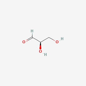 Chemical structure of (+)-Glyceraldehyde