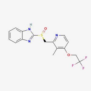 Chemical structure of (S)-Lansoprazole