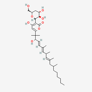Chemical structure of Deoxyfusapyrone