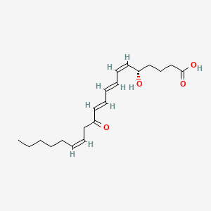 Chemical structure of 12-Oxoleukotriene B4