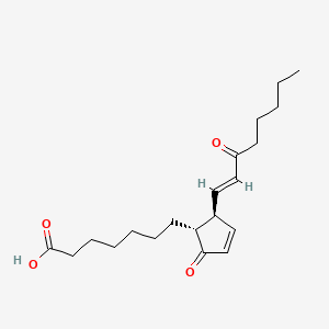 Chemical structure of 15-keto Prostaglandin A1