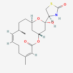 Chemical structure of 16-epi Latrunculin B