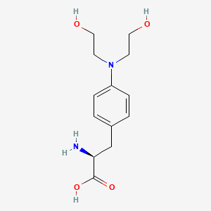 Chemical structure of Dihydroxy Melphalan