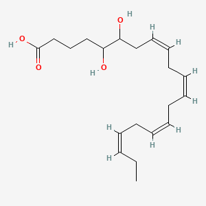 Chemical structure of (±)5(6)-DiHETE