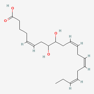 Chemical structure of (±)8,9-DiHETE