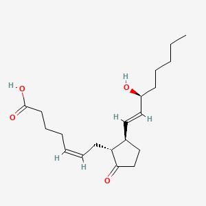 Chemical structure of 11-deoxy Prostaglandin E2