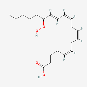 Chemical structure of 15(S)-HpETE