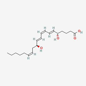 Chemical structure of 5(S),12(S)-DiHETE