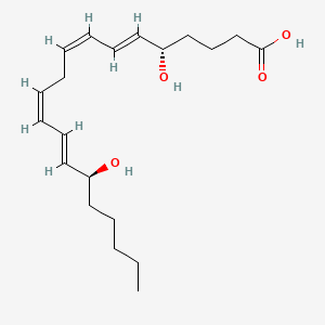 Chemical structure of 5(S),15(S)-DiHETE