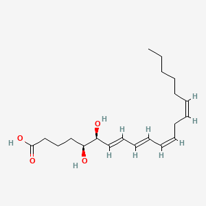 Chemical structure of 5(S),6(S)-DiHETE