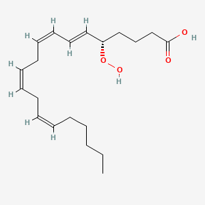 Chemical structure of 5(S)-HpETE
