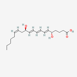 Chemical structure of 6-trans Leukotriene B4