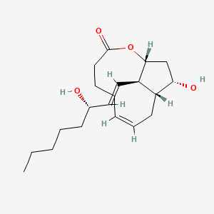 Chemical structure of Prostaglandin F2α 1,11-lactone