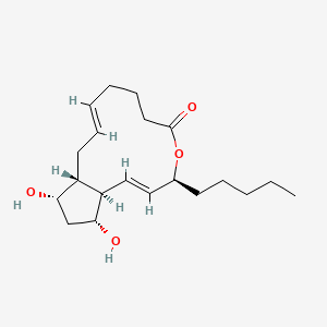 Chemical structure of PGF2alpha-1,15-lactone