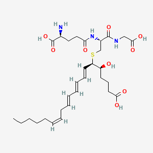 Chemical structure of 11-trans Leukotriene C4
