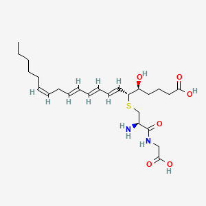 Chemical structure of 11-trans Leukotriene D4