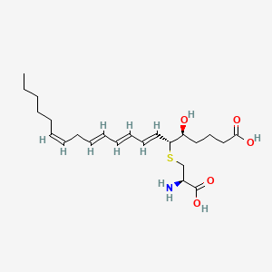 Chemical structure of 11-trans-LTE4