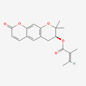 Chemical structure of Decursinol angelate
