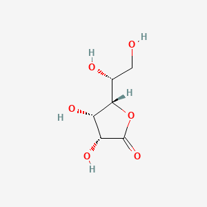 Chemical structure of D-Gulono-1,4-lactone