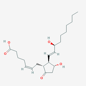 Chemical structure of 20-ethyl Prostaglandin E2