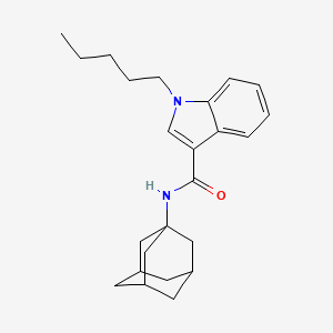 Chemical structure of JWH 018 adamantyl carboxamide