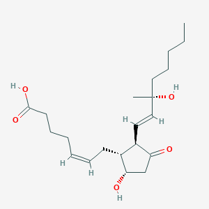 Chemical structure of 15(R)-15-methyl Prostaglandin D2