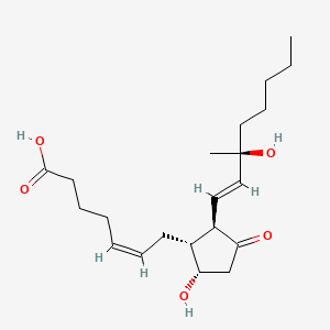 Chemical structure of 15-methylprostaglandin D2