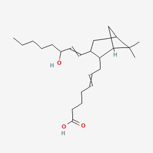 Chemical structure of Pinane Thromboxane A2